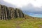 People walking around the Giants Causeway and Cliffs, Northern Ireland