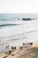 People walking on the beach in Laguna Beach, Orange County, California