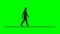 people walking black color isolated, A person walking or walk sign flat