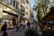 People walking on Dusseldorf's most famous shopping boulevard 'Konigsallee'