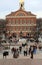 People walking through Faneuil Hall,Boston,2014