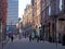 People walking King Edward street in the centre of leeds, west yorkshire