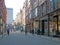 People walking King Edward street in the centre of leeds, west yorkshire