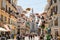 People walking on the Marques de Larios pedestrian