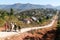 People walking out of the village of Kalaw on Myanmar