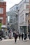 People walking outside the east entrance of the Trinity shopping centre in Leeds