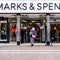 People Walking Past High Street Retailer Marks And Spencer During Covid-19