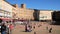 People walking in the Piazza del Campo, Siena, Italy