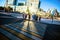 People walking on street