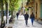 People walking in the street of San Sebastian, Spain