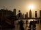 People walking the streets of dubai