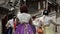 People Walking in Traditional Korean Costume Hanbok at Traditional Bukchon Folk Village in South Korea