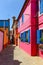 People walking in the village. Burano island, Venice, Italy