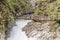 People walking at Vintagr gorge - Slovenia