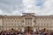 People watching the famous Guard Mounting of Buckingham Palace