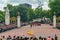 People watching the famous Guard Mounting of Buckingham Palace