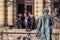 People wating in front of Rudolfinum, Prague while Cesky Lev awards