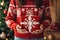 people wearing ugly sweater in circle hand united. Generative AI