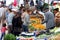 People at the weekly Friday market in Kas, Turkey