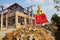 People working at Construction plant for build temple in Wat Bot temple