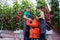 People working in a greenhouse