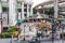 People worship at Phra Brahma Shrine at Ratchaprasong Intersection Sukhumvit road Bangkok Thailand