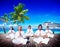 People Yoga Meditation Beach Nature Peaceful Concept