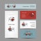 Peoples working at office, business cards for your