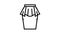 peplum skirt line icon animation