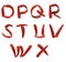 Pepper Alphabet O to X