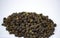Pepper, heap of Black cubeb or Black Peppercorn Cubeb,Cubeb, medicinal plant and spice