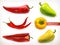 Pepper. Vegetable vector icon set