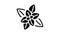 peppermint aromatherapy glyph icon animation