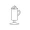 Peppermint cocktail icon. Simple line, outline vector elements of prize icons for ui and ux, website or mobile application