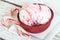 Peppermint Ice Cream with Candy Canes