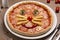 Pepperoni children`s pizza will see a smiley face