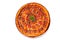 pepperoni pizza on a white background