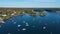 Pepperrell Cove aerial view, Kittery ME, USA