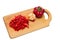 Peppers on cutting board