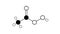 peracetic acid molecule, structural chemical formula, ball-and-stick model, isolated image peroxy acid