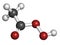 Peracetic acid (peroxyacetic acid, paa) disinfectant molecule. Organic peroxide commonly used as antimicrobial agent