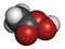 Peracetic acid (peroxyacetic acid, paa) disinfectant molecule. Organic peroxide commonly used as antimicrobial agent