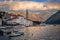 Perast old town landscape