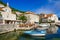 Perast promenade scene