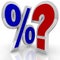 Percentage Sign Quesiton Mark Search for Best Rate