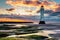 Perch Rock Lighthouse at sunset