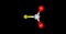 Perchloryl fluoride molecular structure isolated on black