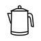 percolator coffee make equipment line icon vector illustration