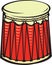 Percussion drum instrument.