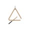 Percussion-triangle. Musical instrument. Vector illustration